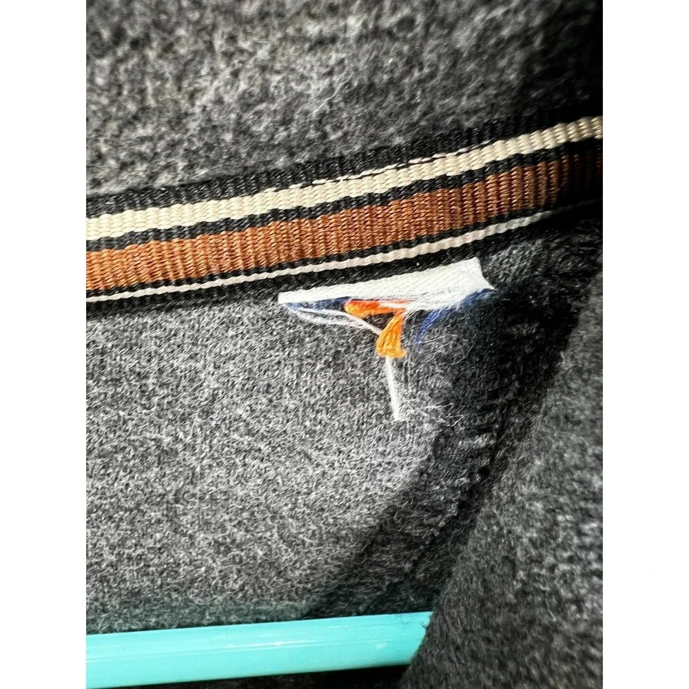 Tommy‎ Bahama Sweater Mens XL Gray Blue Button Island Modern Fit Mock Fleece
